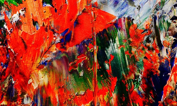 Renkli soyut resim arkaplanı. Modern motif görsel sanat. Yağ renkli yoğun bir karışım. Moda el boyama bezi. Moda poster kağıdı için tuval üzerindeki fırça darbelerini boya