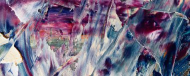 Renkli soyut resim arkaplanı. Modern motif görsel sanat. Yağ renkli yoğun bir karışım. Moda el boyama bezi. Moda poster kağıdı için tuval üzerindeki fırça darbelerini boya
