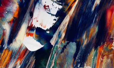 Renkli soyut resim arkaplanı. Modern motif görsel sanat. Yağ renkli yoğun bir karışım. Moda el boyama bezi. Moda poster kağıdı için tuval üzerindeki fırça darbelerini boya