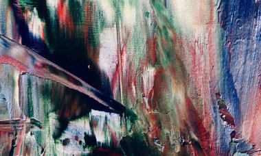 Renkli soyut resim arkaplanı. Modern motif görsel sanat. Yağ renkli yoğun bir karışım. Moda el boyama bezi. Moda poster kağıdı için tuval üzerindeki fırça darbelerini boya