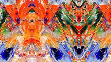 Renkli soyut resim arkaplanı. Modern motif görsel sanat. Yağ renkli yoğun bir karışım. Moda el boyama bezi. Moda poster kağıdı için tuval üzerindeki fırça darbelerini boya