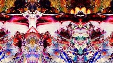 Renkli soyut resim arkaplanı. Modern motif görsel sanat. Yağ renkli yoğun bir karışım. Moda el boyama bezi. Moda poster kağıdı için tuval üzerindeki fırça darbelerini boya