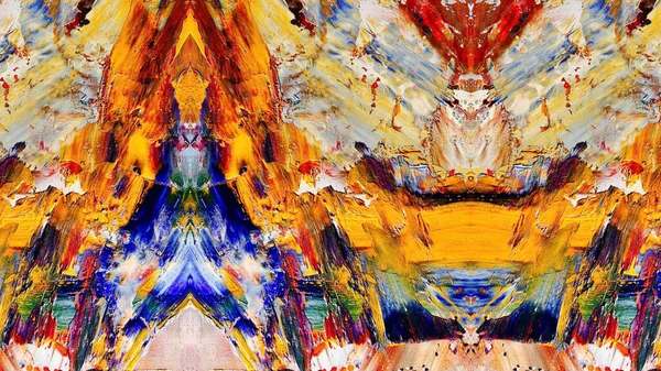 Kleurrijke Abstracte Schilderkunst Achtergrond Moderne Motief Beeldende Kunst Intensieve Multicolor — Stockfoto