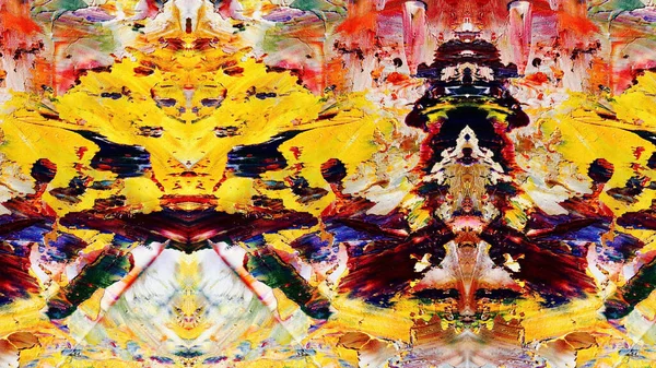 Kleurrijke Abstracte Schilderkunst Achtergrond Moderne Motief Beeldende Kunst Intensieve Multicolor — Stockfoto