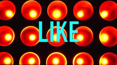 Kombinasyon, subrit mesajı gibi. Sahne ışığı arkaplanı 