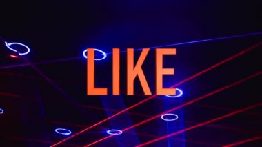 Kombinasyon, subrit mesajı gibi. Sahne ışığı arkaplanı 