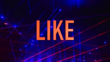 Kombinasyon, subrit mesajı gibi. Sahne ışığı arkaplanı 