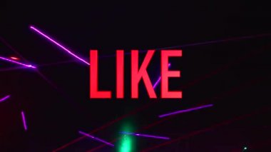 Kombinasyon, subrit mesajı gibi. Sahne ışığı arkaplanı 