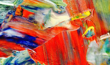 Renkli soyut resim arkaplanı. Modern motif görsel sanat. Yağ renkli yoğun bir karışım. Moda el boyama bezi. Moda poster kağıdı için tuval üzerindeki fırça darbelerini boya