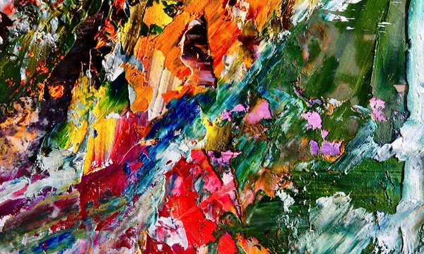 Fondo Pintura Abstracta Colorido Arte Visual Motivo Moderno Mezcla Multicolor —  Fotos de Stock