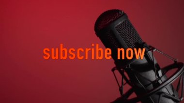 Stüdyo mikrofonuna mesaj at. Renk ışığı