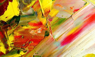 Renkli soyut resim arkaplanı. Modern motif görsel sanat. Yağ renkli yoğun bir karışım. Moda el boyama bezi. Moda poster kağıdı için tuval üzerindeki fırça darbelerini boya