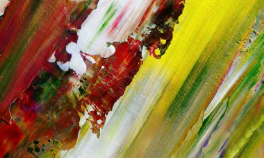 Renkli soyut resim arkaplanı. Modern motif görsel sanat. Yağ renkli yoğun bir karışım. Moda el boyama bezi. Moda poster kağıdı için tuval üzerindeki fırça darbelerini boya