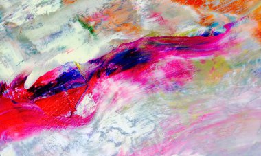 Renkli soyut resim arkaplanı. Modern motif görsel sanat. Yağ renkli yoğun bir karışım. Moda el boyama bezi. Moda poster kağıdı için tuval üzerindeki fırça darbelerini boya