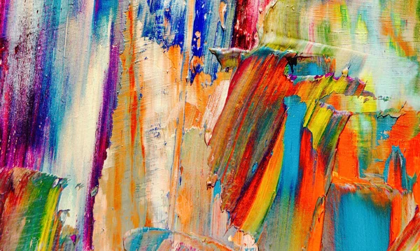 Renkli soyut resim arkaplanı. Modern motif görsel sanat. Yağ renkli yoğun bir karışım. Moda el boyama bezi. Moda poster kağıdı için tuval üzerindeki fırça darbelerini boya