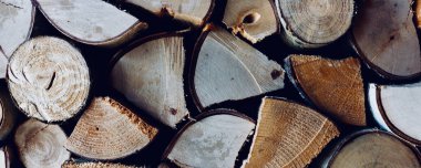 ahşap kütüklerin dokusu