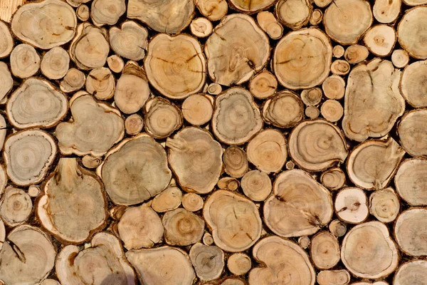 Tekstura Drewnianych Kłód — Zdjęcie stockowe