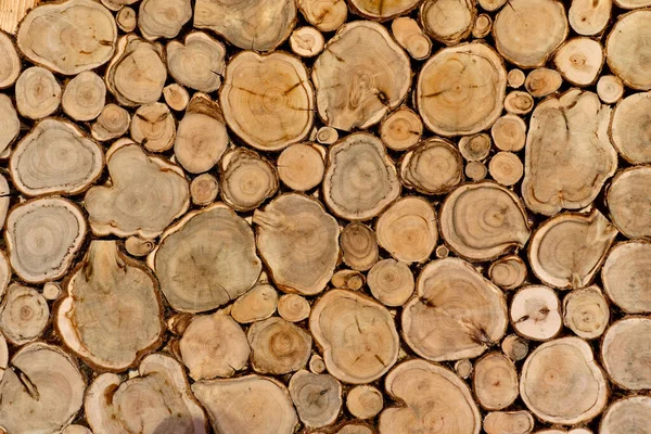 Texture Wooden Logs — Stock Photo, Image