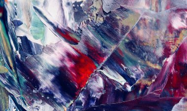 Renkli soyut resim arkaplanı. Modern motif görsel sanat. Yağ renkli yoğun bir karışım. Moda el boyama bezi. Moda poster kağıdı için tuval üzerindeki fırça darbelerini boya