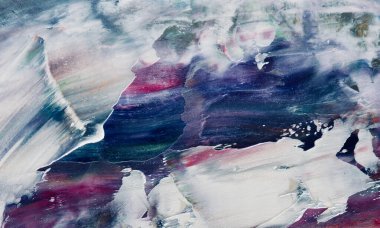 Renkli soyut resim arkaplanı. Modern motif görsel sanat. Yağ renkli yoğun bir karışım. Moda el boyama bezi. Moda poster kağıdı için tuval üzerindeki fırça darbelerini boya