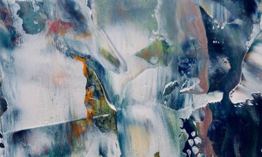 Renkli soyut resim arkaplanı. Modern motif görsel sanat. Yağ renkli yoğun bir karışım. Moda el boyama bezi. Moda poster kağıdı için tuval üzerindeki fırça darbelerini boya