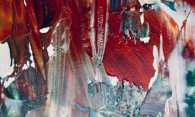 Renkli soyut resim arkaplanı. Modern motif görsel sanat. Yağ renkli yoğun bir karışım. Moda el boyama bezi. Moda poster kağıdı için tuval üzerindeki fırça darbelerini boya