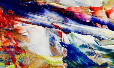 Renkli soyut resim arkaplanı. Modern motif görsel sanat. Yağ renkli yoğun bir karışım. Moda el boyama bezi. Moda poster kağıdı için tuval üzerindeki fırça darbelerini boya