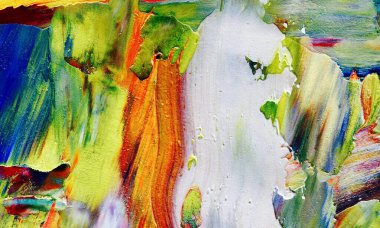 Renkli soyut resim arkaplanı. Modern motif görsel sanat. Yağ renkli yoğun bir karışım. Moda el boyama bezi. Moda poster kağıdı için tuval üzerindeki fırça darbelerini boya