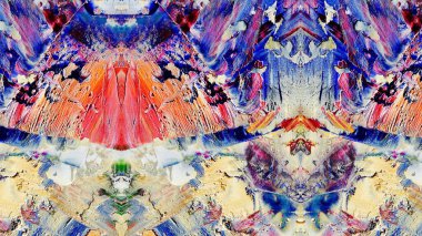 Renkli soyut resim arkaplanı. Modern motif görsel sanat. Yağ renkli yoğun bir karışım. Moda el boyama bezi. Moda poster kağıdı için tuval üzerindeki fırça darbelerini boya