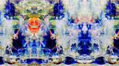 Renkli soyut resim arkaplanı. Modern motif görsel sanat. Yağ renkli yoğun bir karışım. Moda el boyama bezi. Moda poster kağıdı için tuval üzerindeki fırça darbelerini boya