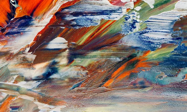 Fondo Pintura Abstracta Colorido Arte Visual Motivo Moderno Mezcla Multicolor — Foto de Stock