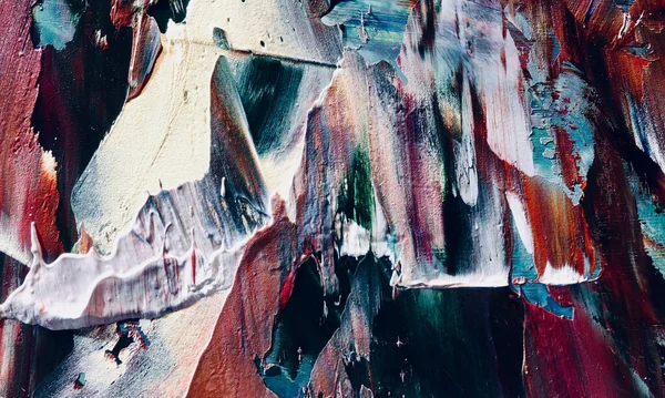 Renkli soyut resim arkaplanı. Modern motif görsel sanat. Yağ renkli yoğun bir karışım. Moda el boyama bezi. Moda poster kağıdı için tuval üzerindeki fırça darbelerini boya