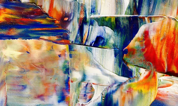 Барвистий Абстрактний Живописний Фон Сучасне Мотивне Візуальне Мистецтво Інтенсивне Різнокольорове — стокове фото