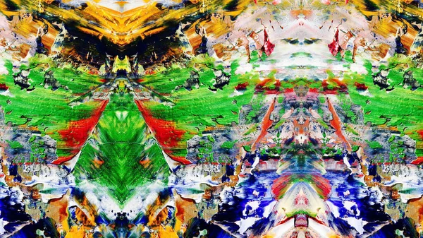 Kleurrijke Abstracte Schilderkunst Achtergrond Moderne Motief Beeldende Kunst Intensieve Multicolor — Stockfoto