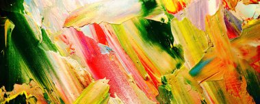 Renkli soyut resim arkaplanı. Modern motif görsel sanat. Yağ renkli yoğun bir karışım. Moda el boyama bezi. Moda poster kağıdı için tuval üzerindeki fırça darbelerini boya