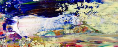 Renkli soyut resim arkaplanı. Modern motif görsel sanat. Yağ renkli yoğun bir karışım. Moda el boyama bezi. Moda poster kağıdı için tuval üzerindeki fırça darbelerini boya