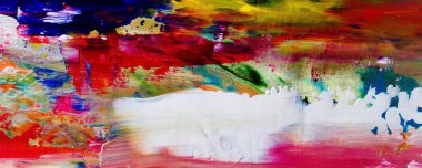 Renkli soyut resim arkaplanı. Modern motif görsel sanat. Yağ renkli yoğun bir karışım. Moda el boyama bezi. Moda poster kağıdı için tuval üzerindeki fırça darbelerini boya