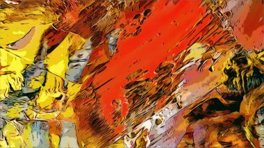 Renkli soyut resim arkaplanı. Modern motif görsel sanat. Yağ renkli yoğun bir karışım. Moda el boyama bezi. Moda poster kağıdı için tuval üzerindeki fırça darbelerini boya