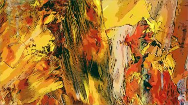 Renkli soyut resim arkaplanı. Modern motif görsel sanat. Yağ renkli yoğun bir karışım. Moda el boyama bezi. Moda poster kağıdı için tuval üzerindeki fırça darbelerini boya