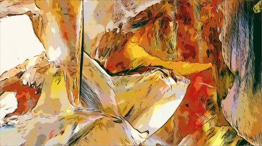 Renkli soyut resim arkaplanı. Modern motif görsel sanat. Yağ renkli yoğun bir karışım. Moda el boyama bezi. Moda poster kağıdı için tuval üzerindeki fırça darbelerini boya