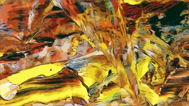 Renkli soyut resim arkaplanı. Modern motif görsel sanat. Yağ renkli yoğun bir karışım. Moda el boyama bezi. Moda poster kağıdı için tuval üzerindeki fırça darbelerini boya