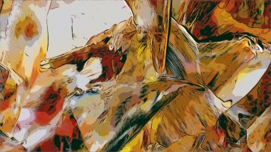 Renkli soyut resim arkaplanı. Modern motif görsel sanat. Yağ renkli yoğun bir karışım. Moda el boyama bezi. Moda poster kağıdı için tuval üzerindeki fırça darbelerini boya