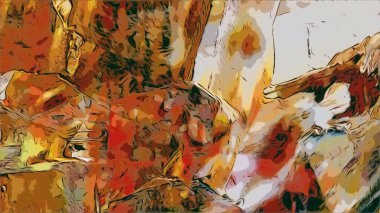 Renkli soyut resim arkaplanı. Modern motif görsel sanat. Yağ renkli yoğun bir karışım. Moda el boyama bezi. Moda poster kağıdı için tuval üzerindeki fırça darbelerini boya