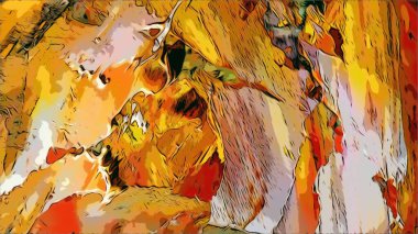 Renkli soyut resim arkaplanı. Modern motif görsel sanat. Yağ renkli yoğun bir karışım. Moda el boyama bezi. Moda poster kağıdı için tuval üzerindeki fırça darbelerini boya