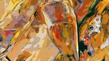 Renkli soyut resim arkaplanı. Modern motif görsel sanat. Yağ renkli yoğun bir karışım. Moda el boyama bezi. Moda poster kağıdı için tuval üzerindeki fırça darbelerini boya