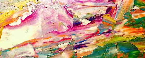 Renkli soyut resim arkaplanı. Modern motif görsel sanat. Yağ renkli yoğun bir karışım. Moda el boyama bezi. Moda poster kağıdı için tuval üzerindeki fırça darbelerini boya