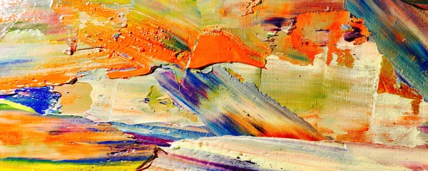 Renkli soyut resim arkaplanı. Modern motif görsel sanat. Yağ renkli yoğun bir karışım. Moda el boyama bezi. Moda poster kağıdı için tuval üzerindeki fırça darbelerini boya
