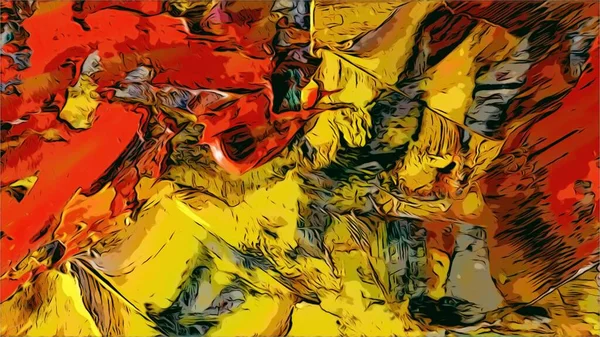 Renkli soyut resim arkaplanı. Modern motif görsel sanat. Yağ renkli yoğun bir karışım. Moda el boyama bezi. Moda poster kağıdı için tuval üzerindeki fırça darbelerini boya