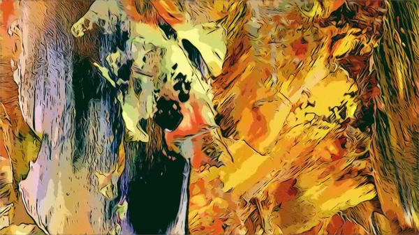 Renkli soyut resim arkaplanı. Modern motif görsel sanat. Yağ renkli yoğun bir karışım. Moda el boyama bezi. Moda poster kağıdı için tuval üzerindeki fırça darbelerini boya