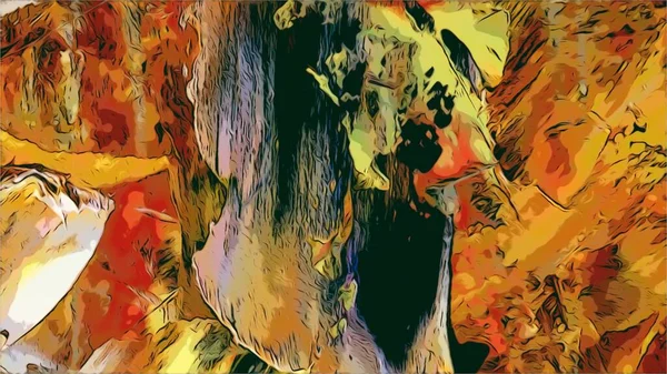 Renkli soyut resim arkaplanı. Modern motif görsel sanat. Yağ renkli yoğun bir karışım. Moda el boyama bezi. Moda poster kağıdı için tuval üzerindeki fırça darbelerini boya
